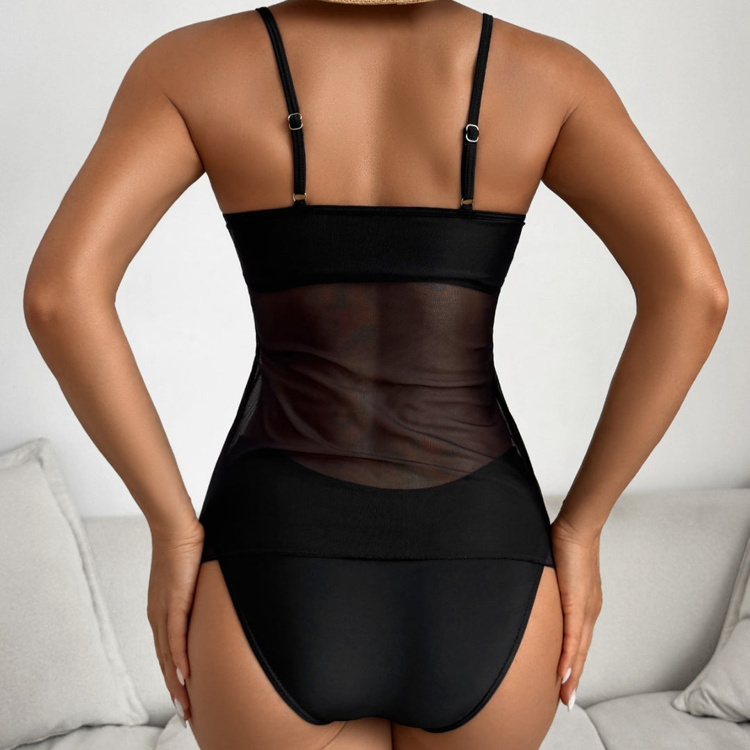 Damen Sportliches Tankini-Set mit trendigem Druck EB