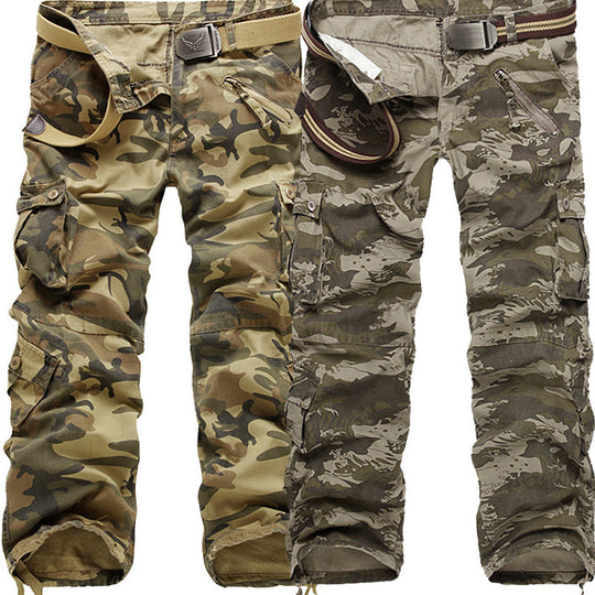 Herren Cargo-Hose mit elastischem Bund und vielseitigen Taschen EB