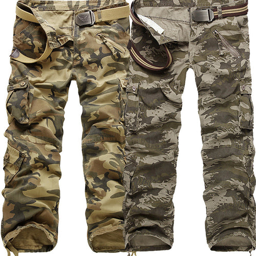 Herren Cargo-Hose mit elastischem Bund und vielseitigen Taschen EB