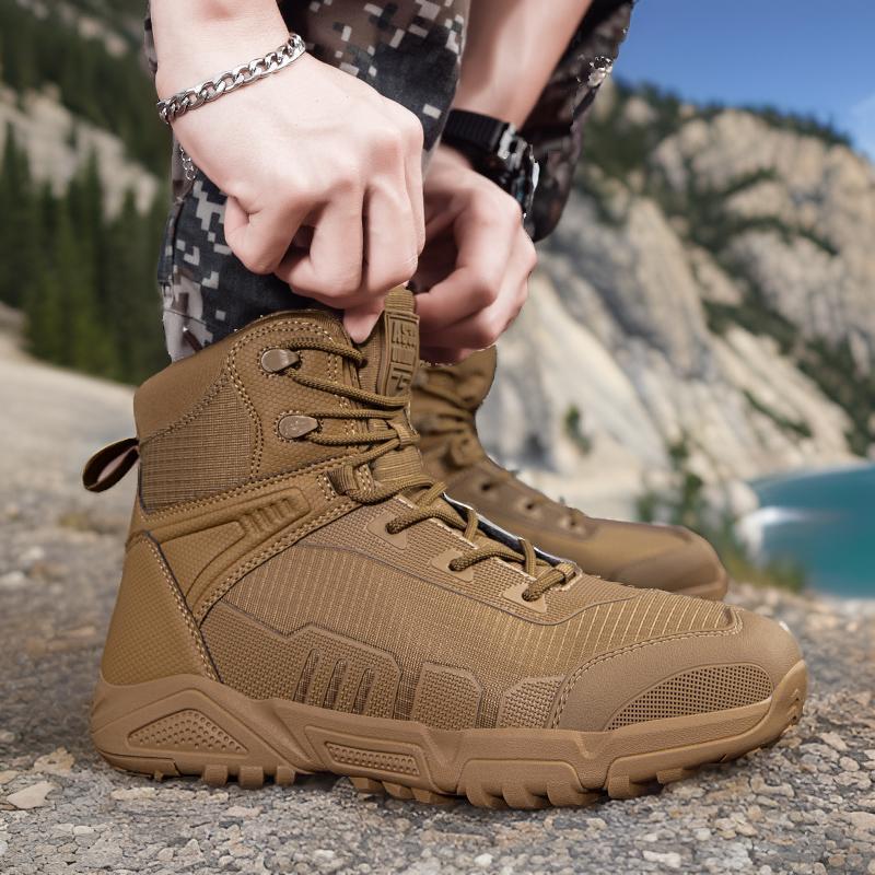 Herren hochwertige taktische Stiefel mit strapazierfähigem Obermaterial EB