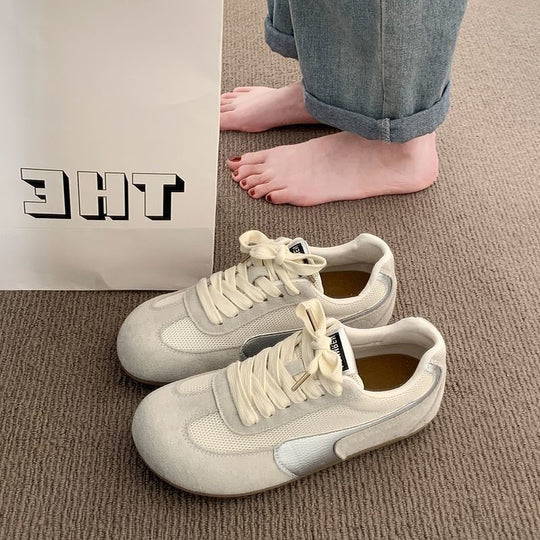 Damen Sportliche Sneakers mit weichem Obermaterial und atmungsaktiver Struktur EB