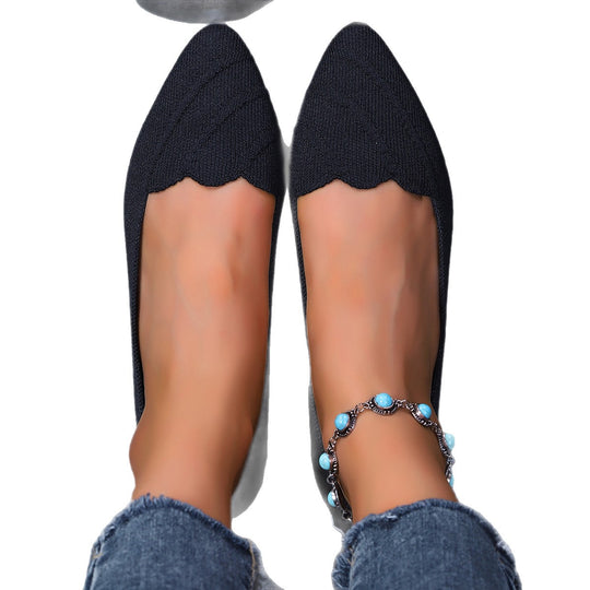 Damen Ballerinas mit elegantem Herz-Ausschnitt EB