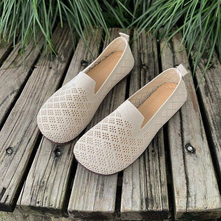 Damen luftige Slip-On Clogs mit atmungsaktivem Netzdesign und flexiblem Fußbett EB