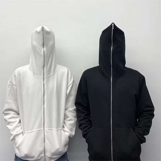 Unisex nan leichter Reißverschluss-Hoodie mit minimalistischer Nahtführung und ergonomischer Kapuze EB