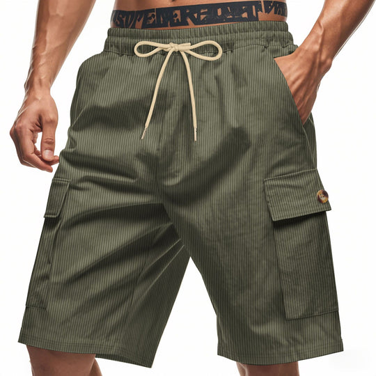 Herren Cargo-Shorts mit verstellbarem Kordelzug und praktischen Seitentaschen EB