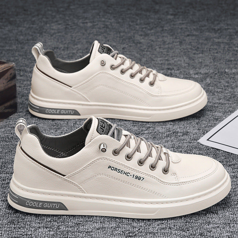 Damen Elegante Sneakers aus weichem Leder mit dämpfender Laufsohle EB