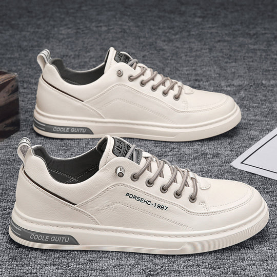 Damen Elegante Sneakers aus weichem Leder mit dämpfender Laufsohle EB