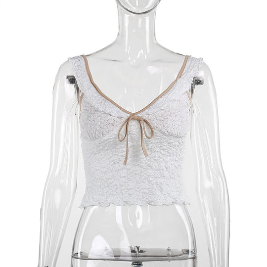 Damen Spitzen-Trägertop mit raffiniertem Design EB