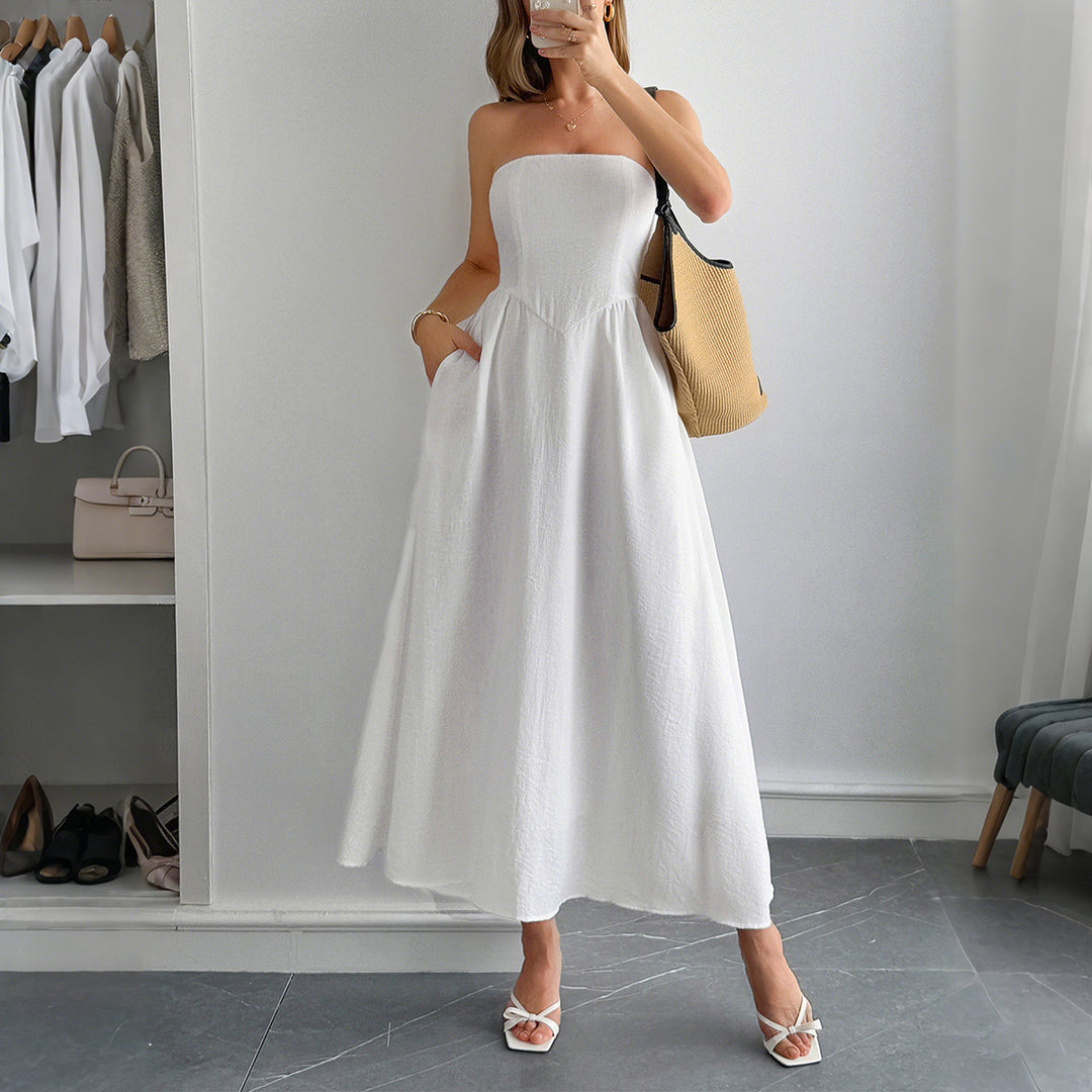 Damen Sommerliches Maxikleid im eleganten Streifenmuster EB