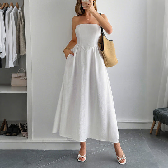 Damen Sommerliches Maxikleid im eleganten Streifenmuster EB