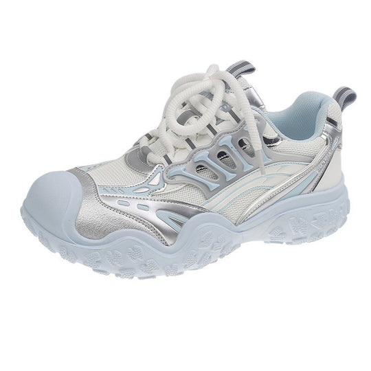 Damen sportliche Lauf-Sneaker mit atmungsaktiver Mesh-Oberfläche und robustem Sohlenprofil EB