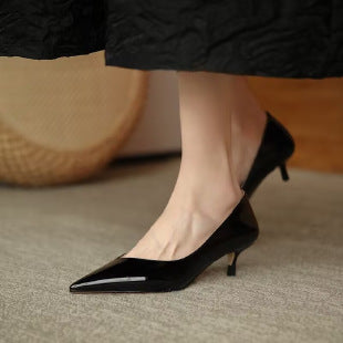 Damen elegante Slingback-Pumps mit spitzem Zehenbereich EB
