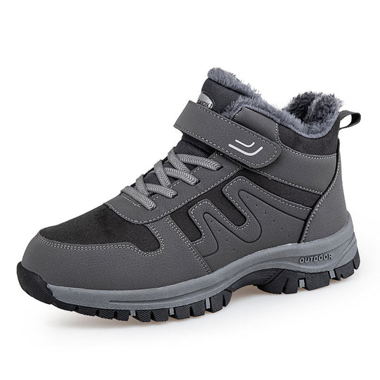 Damen Winterstiefel mit praktischem Klettverschluss und isolierender Innensohle EB