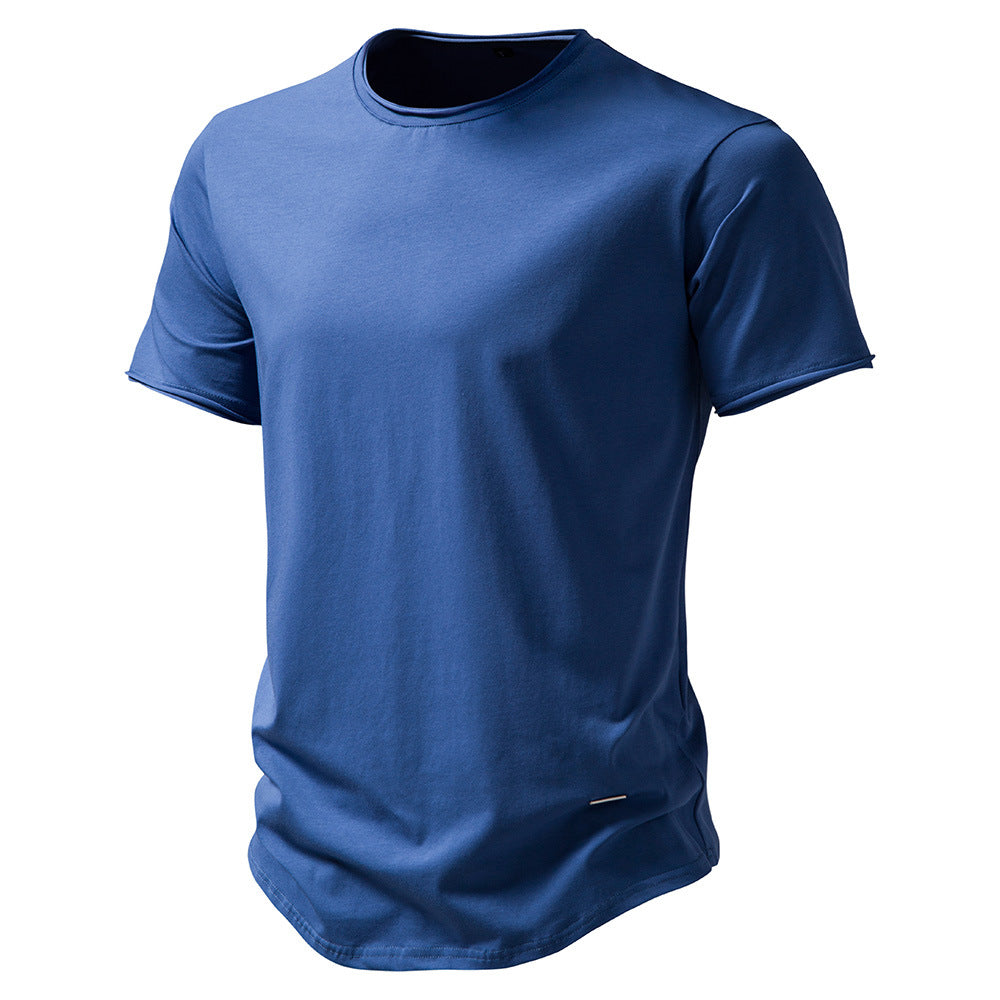 Herren Premium Baumwoll T-Shirt mit trendigem Schnitt EB