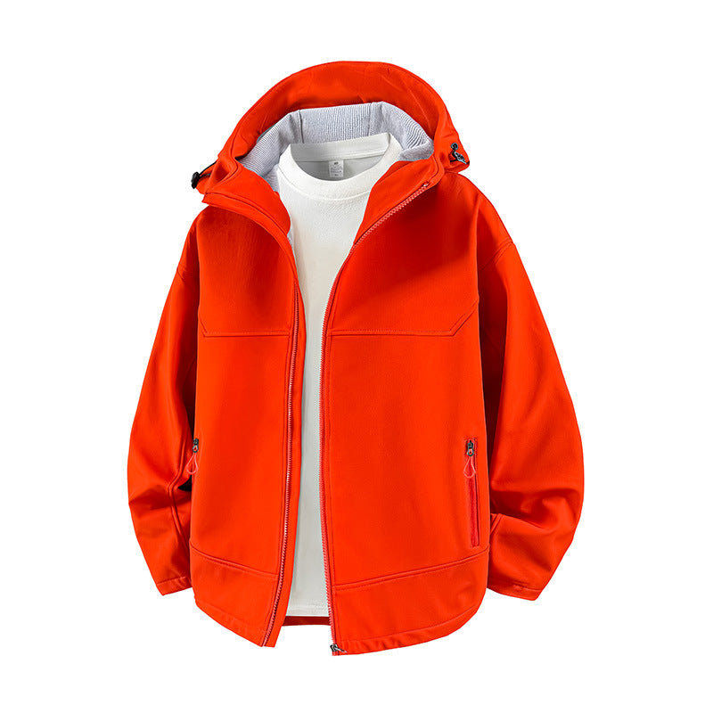 Damen Modische Übergangsjacke mit hohem Kragen und funktionalen Reißverschlusstaschen EB