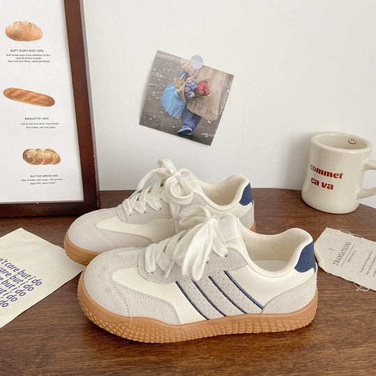 Damen Modische Freizeitschuhe mit atmungsaktiven Netz-Elementen und rutschfester Sohle EB