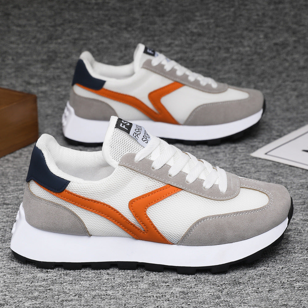 Damen Sportliche Sneakers mit atmungsaktivem Mesh und stoßdämpfender Sohle EB