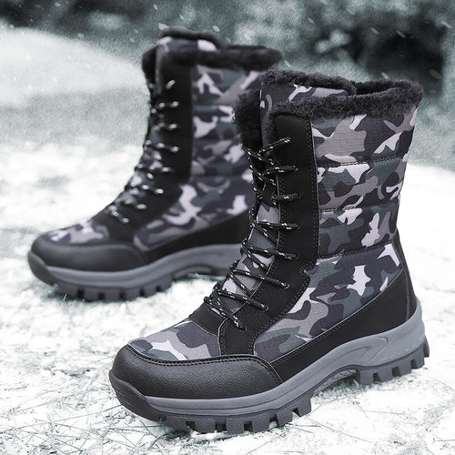 Damengefütterte Winterboots mit isolierendem Innenfutter und rutschfester Profilsohle EB