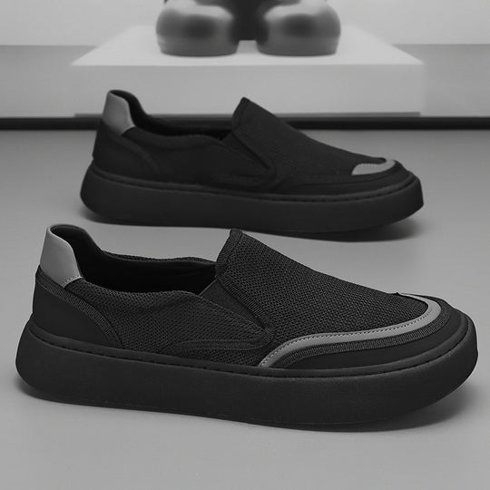 Damen Atmungsaktive Slip-On Sneakers mit elastischem Obermaterial EB