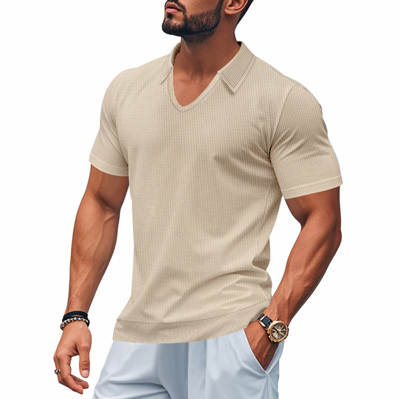Herren Polo-Shirt mit strukturiertem Design und modernem Schnitt EB