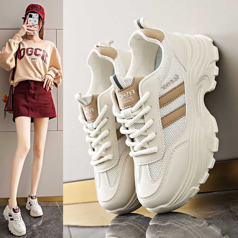 Damen Sportliche Lauf sneakers mit gepolsterter Sohle und atmungsaktivem Obermaterial EB