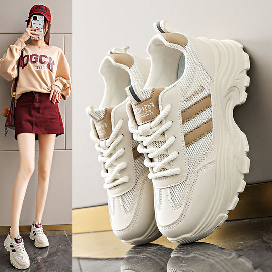 Damen Sportliche Lauf sneakers mit gepolsterter Sohle und atmungsaktivem Obermaterial EB