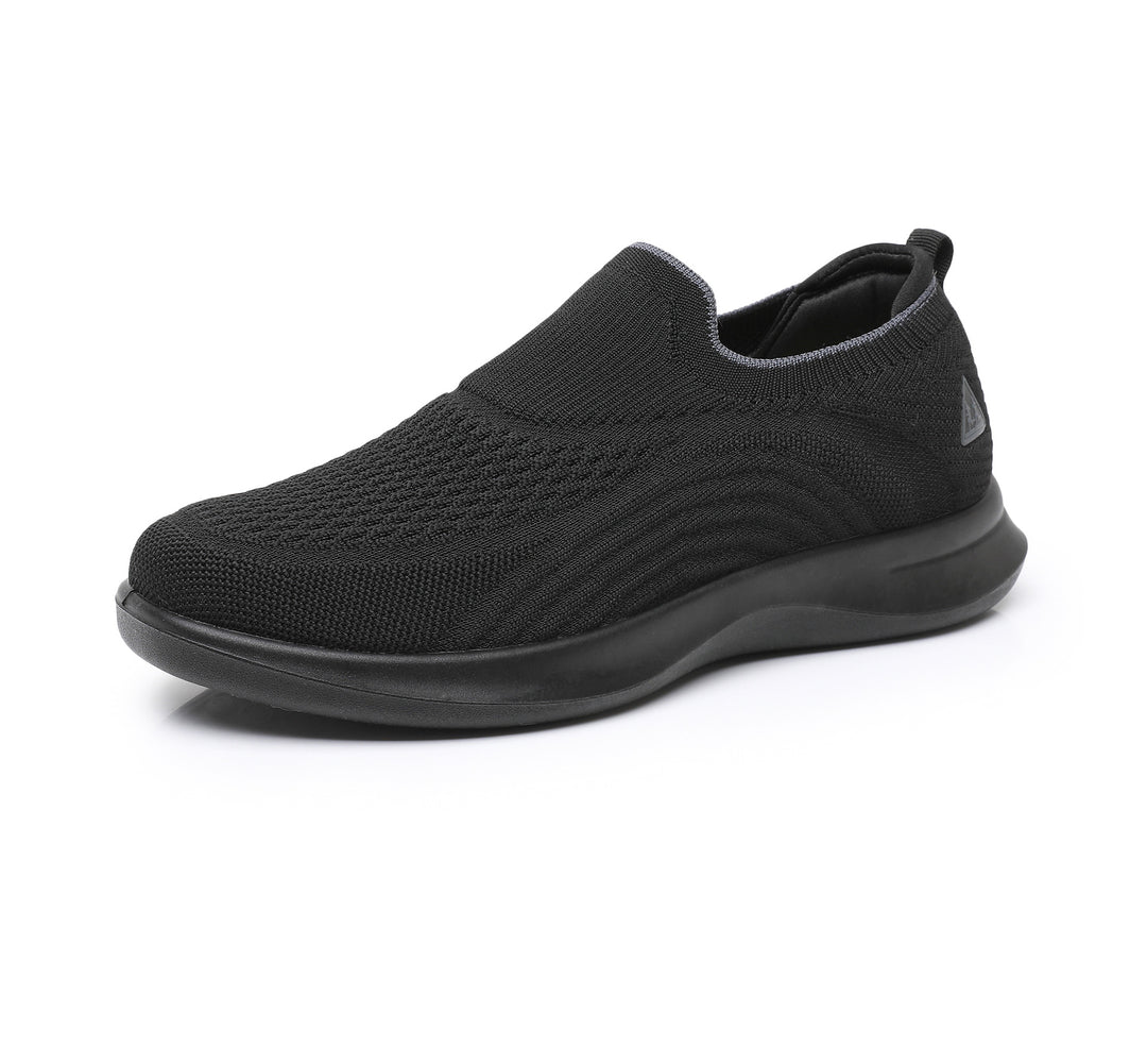 Damen Slip-On Sneakers mit atmungsaktivem Strick-Obermaterial EB