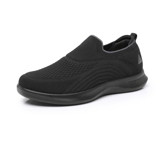 Damen Slip-On Sneakers mit atmungsaktivem Strick-Obermaterial EB