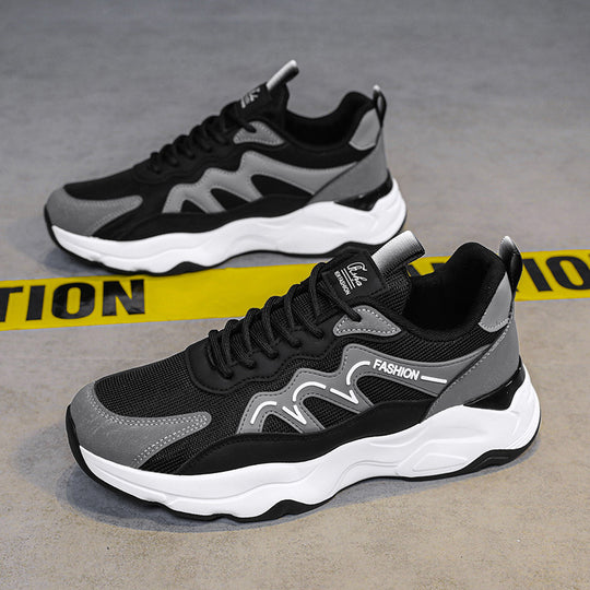 Damen Sportliche Sneakers mit atmungsaktiver Mesh-Oberfläche und stoßdämpfender Sohle EB