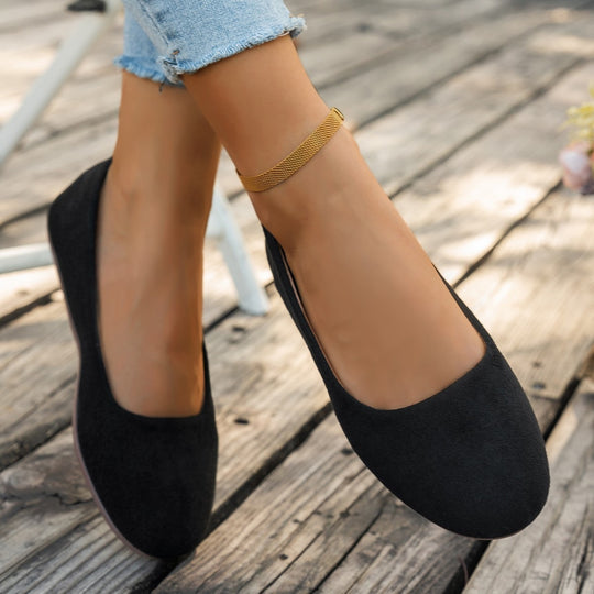 Damen Ballerinas aus weichem Wildleder EB