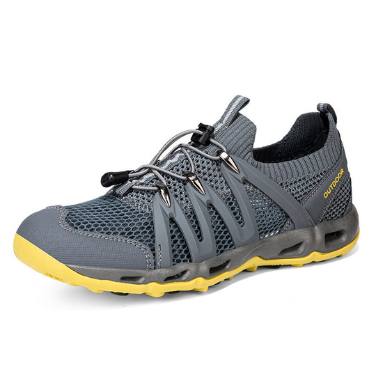 Damen Atmungsaktive Outdoor-Sneaker mit elastischem Schnellschnürsystem EB