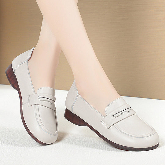 Damen Mokassins mit bequemer Sohle und elegantem Riemen EB