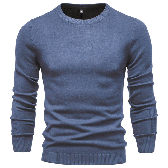 Herren Rundhals Pullover aus hochwertiger Baumwolle EB
