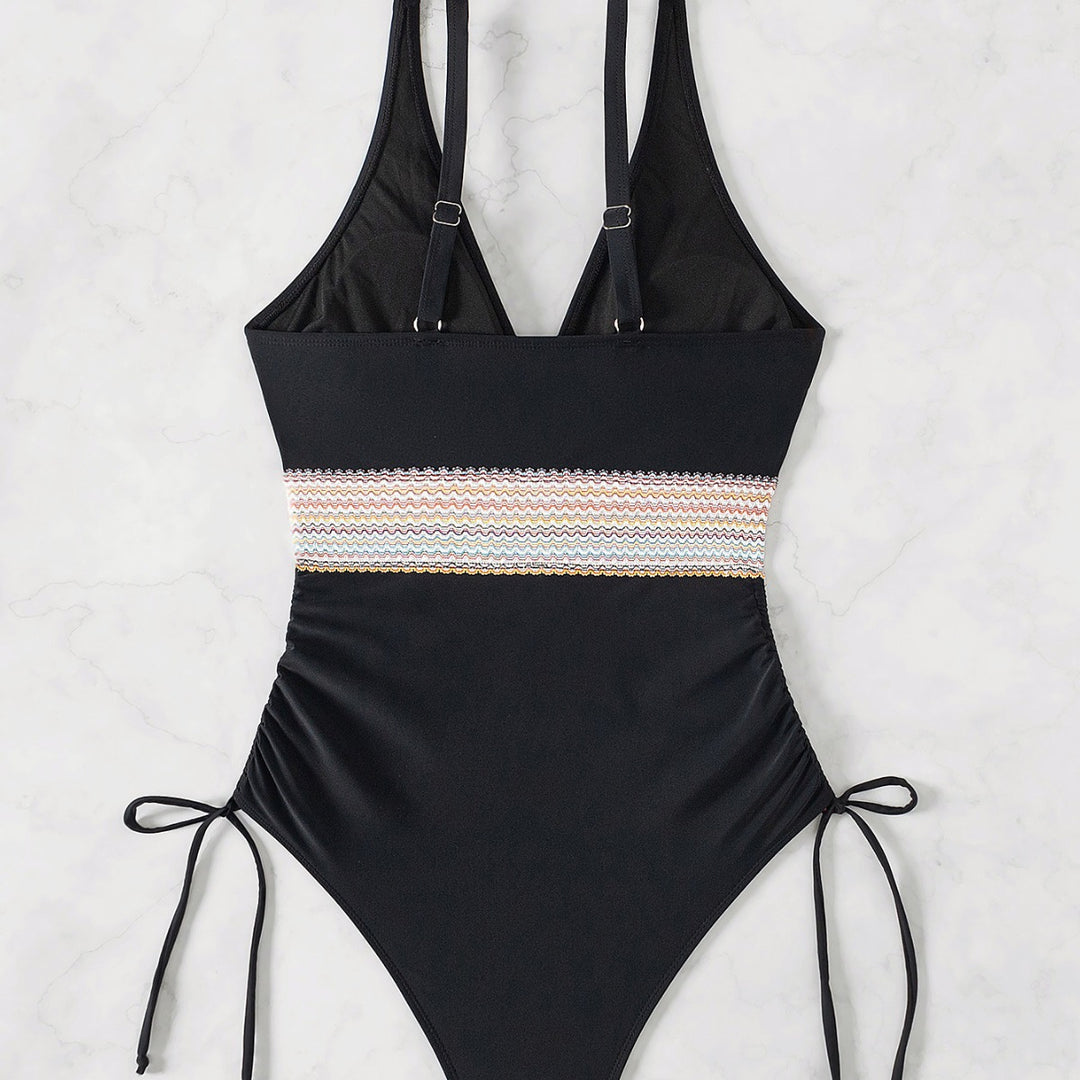 Damen Eleganter Einteiler mit Raffungen EB