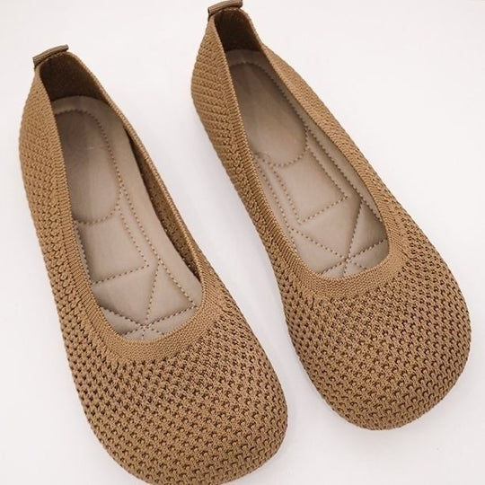 Damen Ballerinas mit atmungsaktivem Obermaterial und weicher Innensohle EB