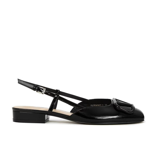 Damen Slingback-Schuhe mit modischer Schnalle und komfortablem Blockabsatz EB
