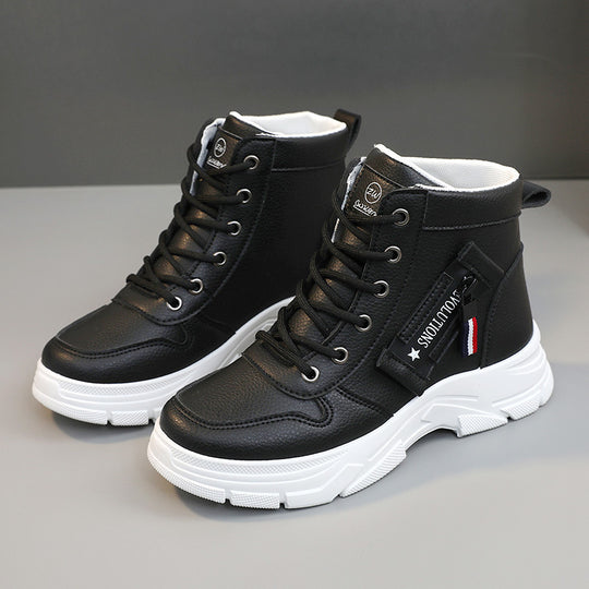 Damen trendige High-Top Sneakers mit robustem Profil und modischem Design EB