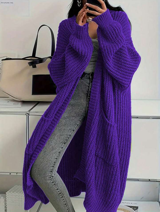 Damen Strickmantel im Oversized-Stil EB