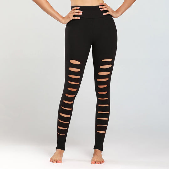 Damen Sportleggings mit aufregenden Cut-Outs und hohem Bund EB