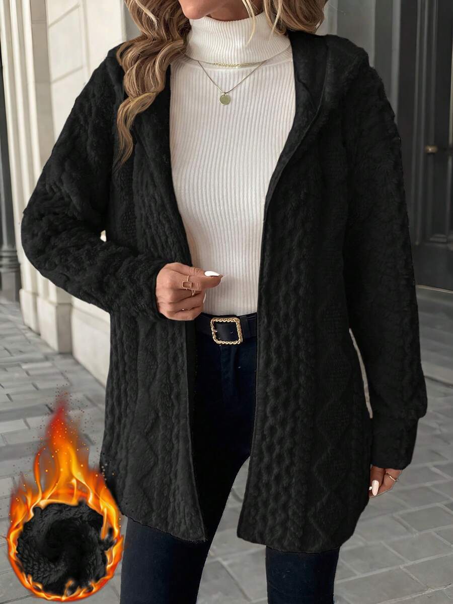 Damen Fleece-Jacke mit luxuriösem samtigem Touch EB
