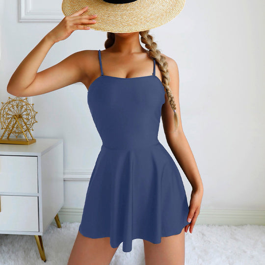 Damen Schwimmanzug mit schwingendem Rock EB