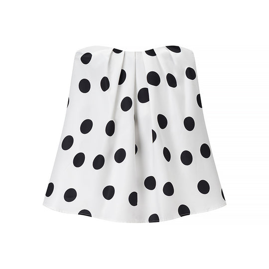 Damen weit geschnittene Culotte mit punktemuster EB