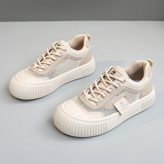 Damen modische Sneakers mit atmungsaktiver Mesh-Oberfläche und dämpfender Sohle EB