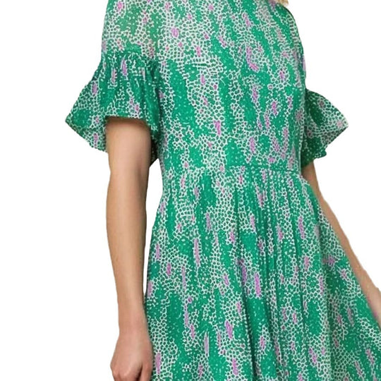 Damen Midi Kleid mit luftigen Rüschenärmel von EB
