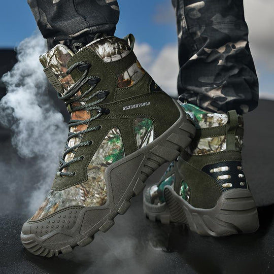 Herren Camouflage Wanderschuhe mit funktionalem Design und rutschfester Sohle EB