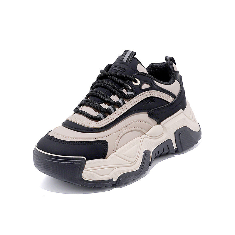 Damen Sportliche Chunky Sneakers mit dämpfender Sohle und atmungsaktivem Obermaterial EB