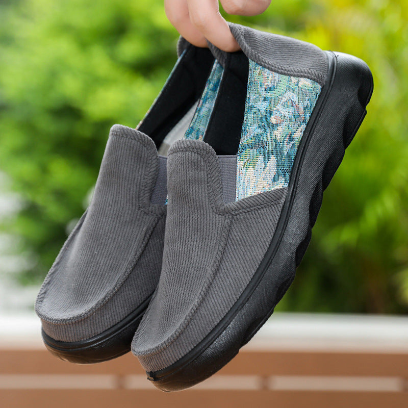 Damen Elegante Slip-On Freizeitschuhe mit atmungsaktivem Obermaterial und rutschfester Sohle EB