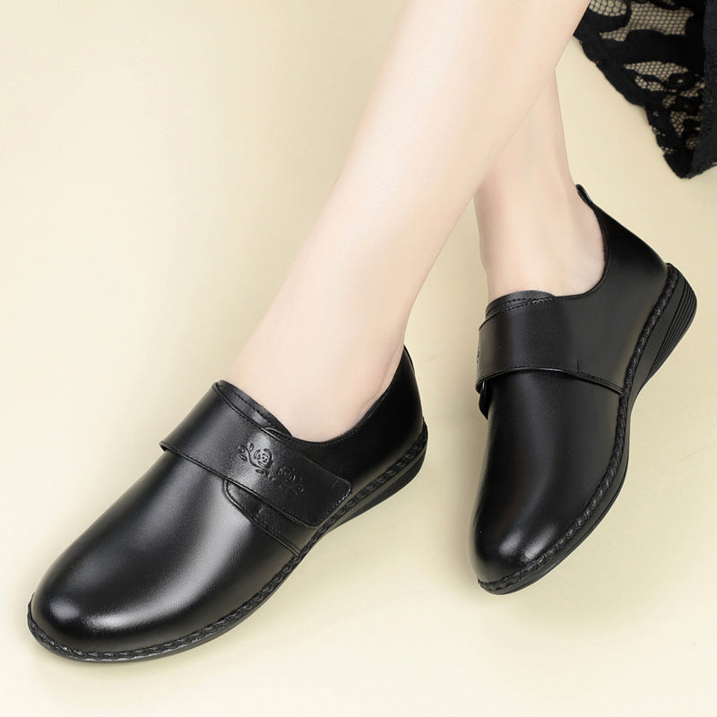 Damen Komfortable Schnürschuhe mit verstellbarem Klettverschluss und flexibel gepolstertem Fußbett EB