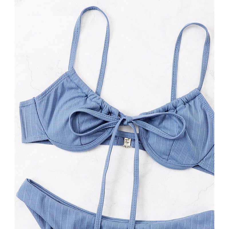Damen Ripp-Bikini-Set EB