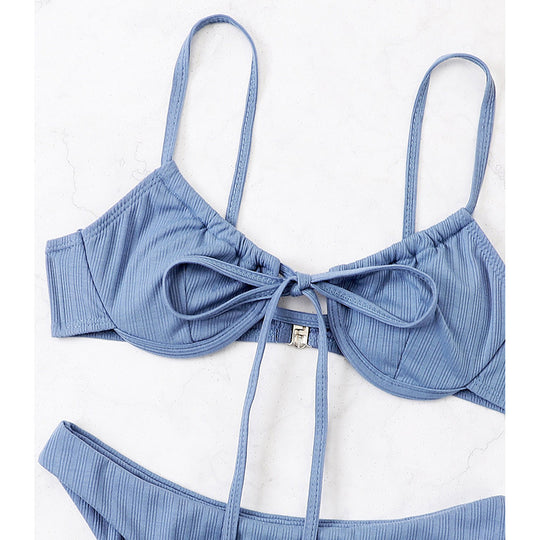 Damen Ripp-Bikini-Set EB